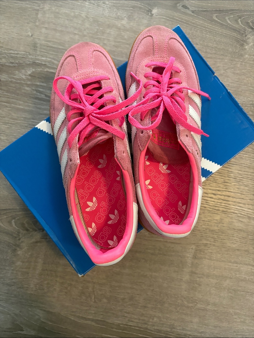 adidas Kids Pink Suede Classic Sneakers with White Stripes